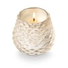 Illume Winter White Glass Pinecone Candle