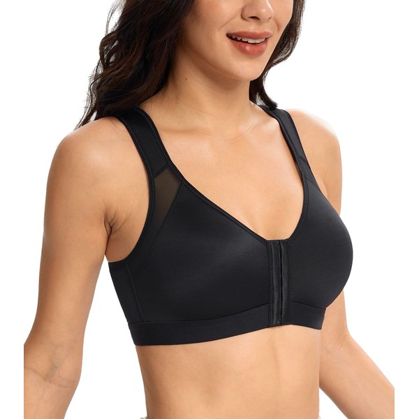 Lemorosy Women's Front Closure Large Sizes Full Cup Back Support