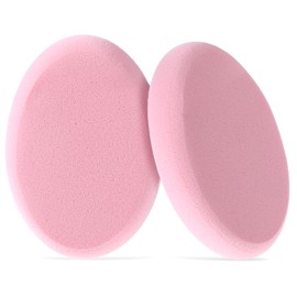 4 Pack Oval Puff Air Cushion Puff Oval Makeup Sponges for Foundation Sponge Professional Make Up Sponges Beauty Egg, Dry and Wet (Pink)