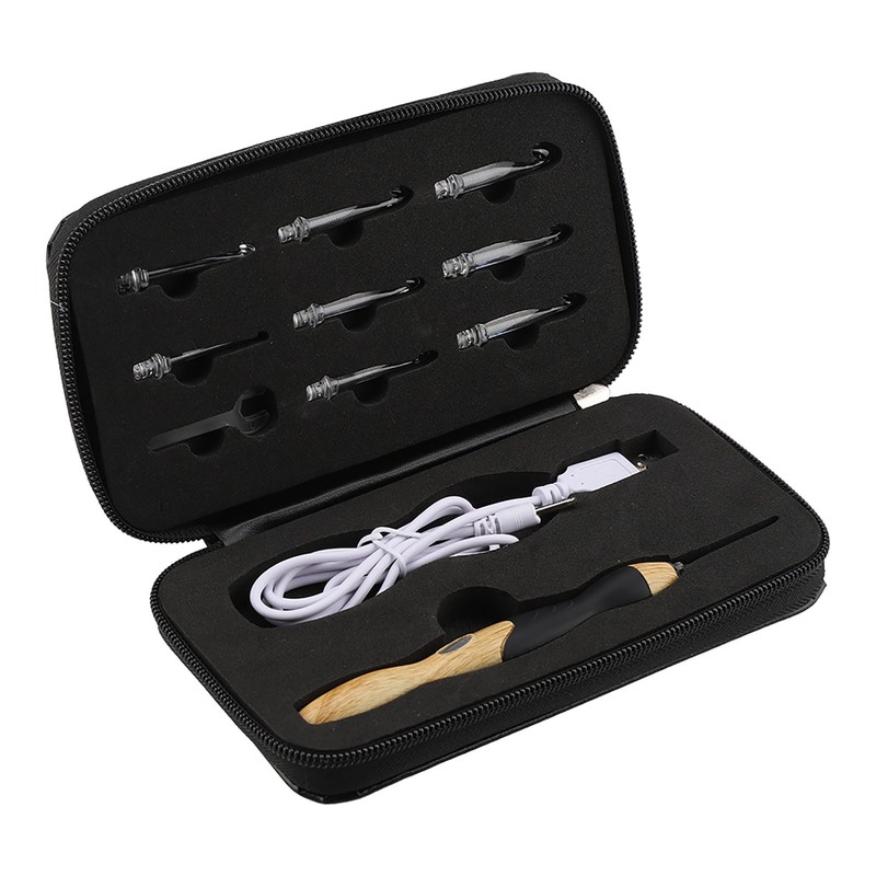 9 in 1 USB Rehargeable Light up Crochet Hooks Hand