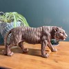 Thorness Handcrafted Bronze-Effect Tiger Statue - Elegant and Decorative Ornament