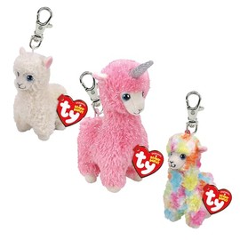 TY Lola, Lana & Lily Beanie Clips Multipack - Squishy Beanie Baby Soft Plush Toys - Collectable Cuddly Stuffed Teddy Bears