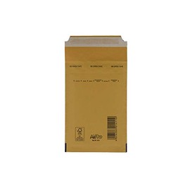 SmithPackaging Bubble Padded Envelopes, Gold, 100mm x 165mm, Pack of 5