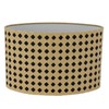Lampshade Oval Shaped Hollow Metal Carved Compatible E27 E14 Caliber