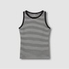JAJU [JAJU] Women's Cotton Rib Sleeveless T-shirt_Jet Black