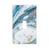 Blue Marble Light Switch Cover 1 Gang Wall Plate Single