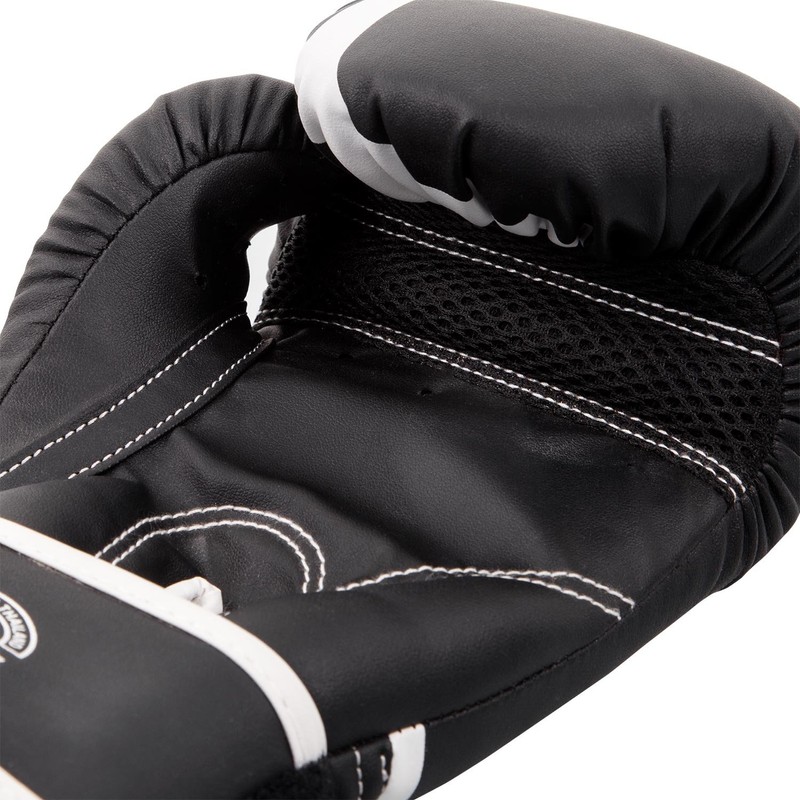 Venum Unisex Youth Challenger 2.0 Kids Boxing Gloves, Black/White, 8-ounce