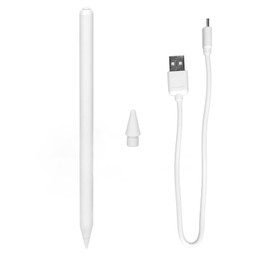 Smart Pen USB C Magnetic Fast Charge Palm Rejection Tilt Sensitive Stylus for IOS Tablet Pro 11in 12.9in Air 4/5 White
