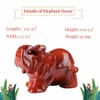 YATOJUZI 2" Red Jasper Elephant Decor Crystal Cute Polished Natural