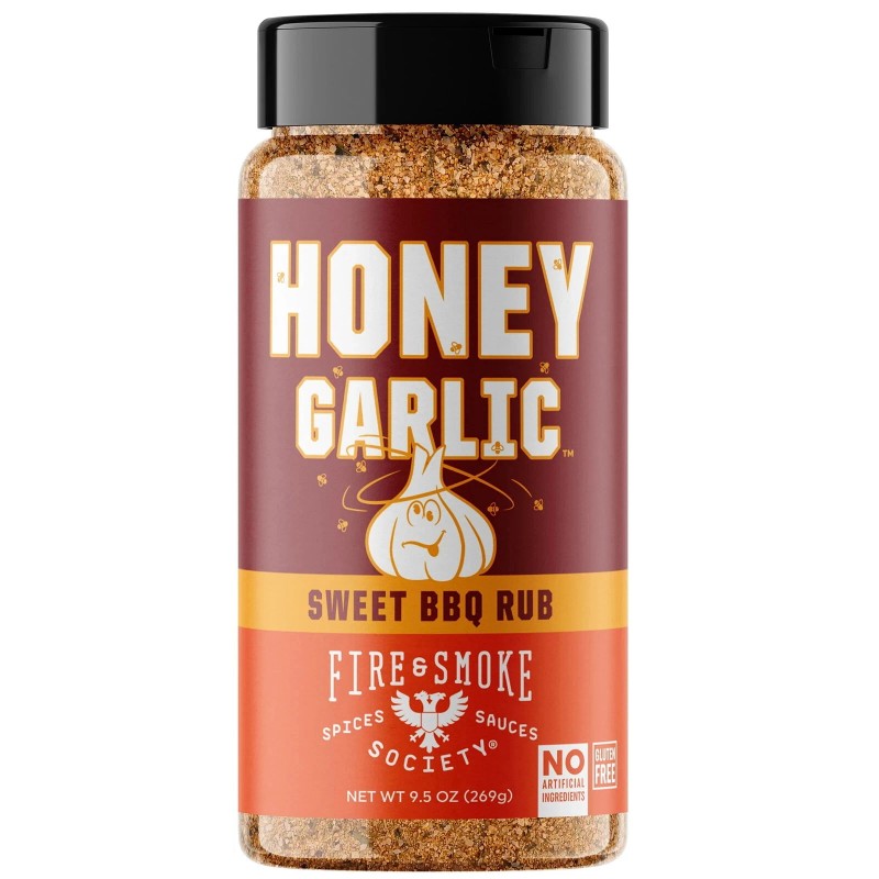 Fire and Smoke Honey Garlic BBQ Rub Seasoning Dry Mix