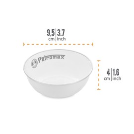 Petromax Enamel Bowls White Pack of 2 (160 ml)