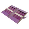 50Pcs Knitting Needles Purple Assorted Size Stainless Steel Ergonomic Metal