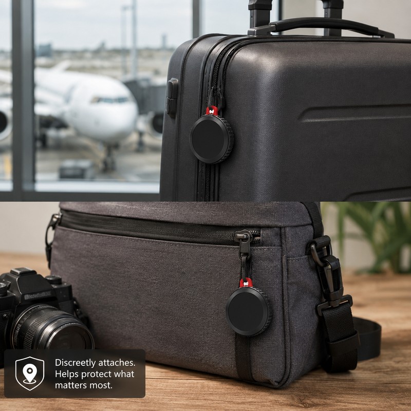Waterproof Tracker Holder Case for AirTag – Adhesive Shock-Resistant Cover