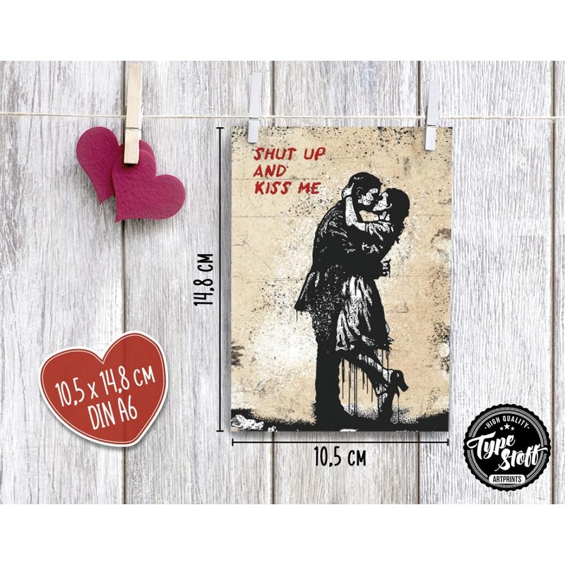 TypeStoff 20 Postcard Saver Set - ShortQuotes - DIN A6,