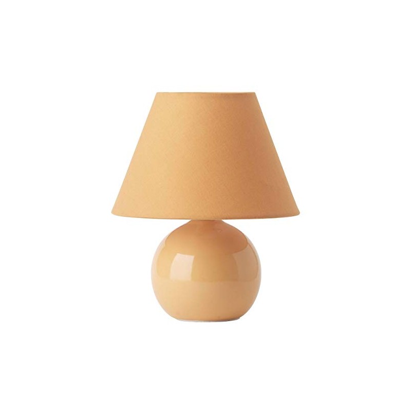 peach-colored table lamp Primo, 61047/38 Brilliant