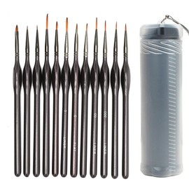 12 Piece Artist Brush Set, Acrylic Paints for Painting by Numbers - Ideal for Model Painting and Fine Artworks