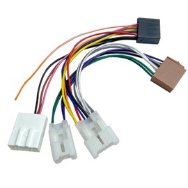 Aftermarket Radio Wiring Harness Compatible with Toyota 1998-2006, Universal ISO Car Stereo Adapter with 20Pin SWC Plug, Fits for Camry Corolla RAV4 Highlander Land Cruiser Yaris FJ Cruiser