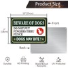Beware of Dog Sign Do Not Put Finger Thru Fence.