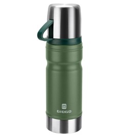Thermo Flask with Cup 680ml/23oz Vacuum Insulated Flask for Hot and Cold Drinks, Coffee Thermo Stainless Steel Flask Bottle for Adult, Gym, Outdoor(Green,Single)