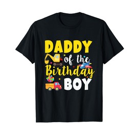 Daddy Of The Birthday Boy Transportation Family Matching T-Shirt