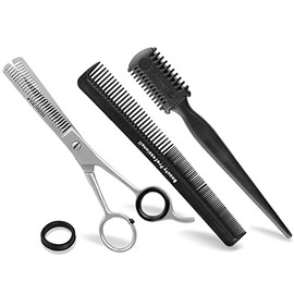 Set Effilierschere 13,97 cm - 5.5 Zoll mit Effilierkamm aus Solingen und Kamm