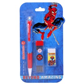 OMEIU Mechanical Automatic Pencil Set 0.5 mm with 20PCS HB Pencil Leads for Office School Stationary Supply Party Favour Bag Fillers Gift Girls Boys writing (Spider)