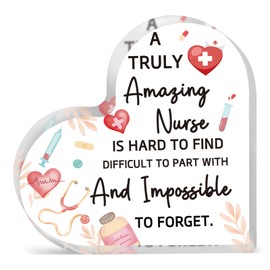 Stocking Stuffers For Nurses Appreciation Gifts For Women Men Christmas Rn Lpn Gifts For Nurses Graduation Gift For Women Nurse Stocking Stuffers Gift Nurse’s Day Heart Acrylic Plaque