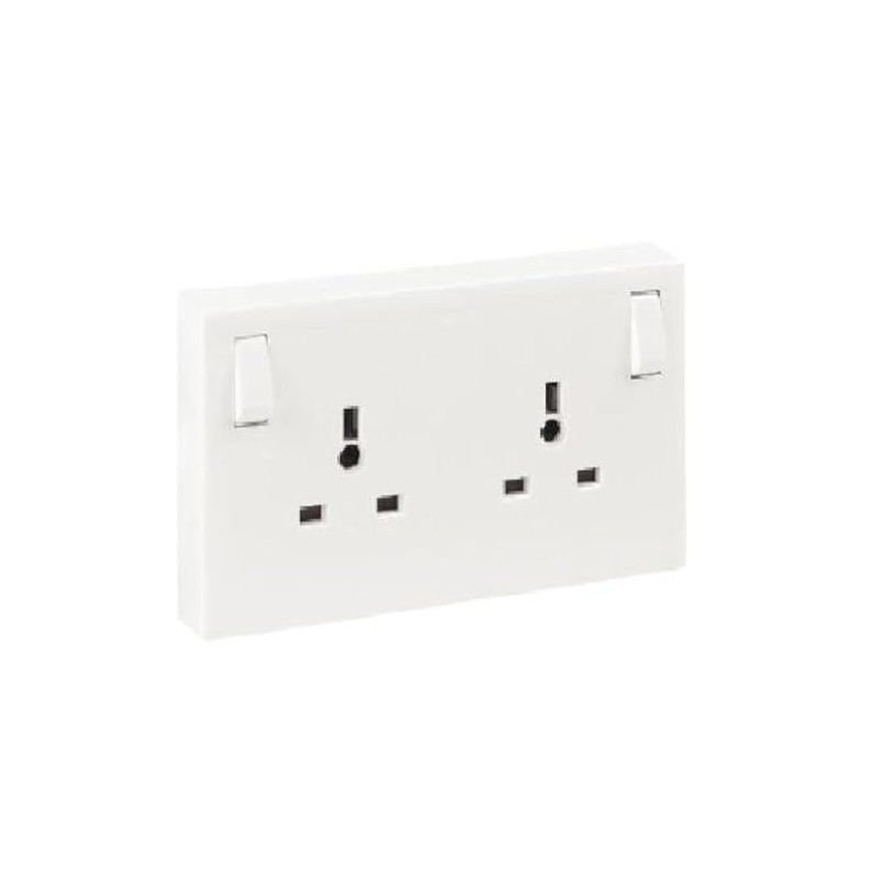 Single To Double Socket Converter (1 Gang To 2 Gang)