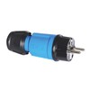 Bals Protective contact plug, blue, 7370 with multi-grip screw connection