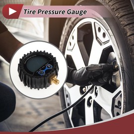 HEROFFIX 1 Pcs Universal Digital Tire Pressure Gauge 1/8"G 3-200PSI Digital Air Pressure Meter for Cars