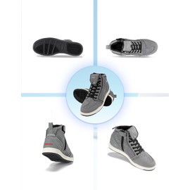 KEMIMOTO Motorcycle Shoes for Men Large-Scale Protection Motorcycle Boots Causal Mens Shoes Suitable for Riding