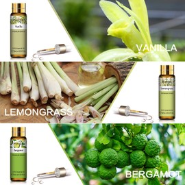 PHATOIL 9PCS Premium Quality Essential Oils Set for Soap Making Diffusers, 10ml/0.33fl. oz Fragrance Oils, Long Lasting Scents, Ideal Gift Set for Friends and Families