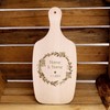 Breakfast Board Wedding Rose Petals Wreath Engraved with Name &