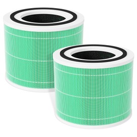 Fil-fresh Core 300 Replacement Filter, Compatible with LEVOIT 300 and Core 300S Air Purifier, Smoke Removal, H13 True HEPA Filters and Activated Carbon, Replace Core 300-RF-TX, 2-Pack