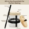 Rakovar 50oz Sourdough Starter Jar Kit, Wide Mouth Sourdough Starter