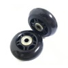 LOTOWELZON 1 Pair Black Mute Luggage Replacement Wheels 90 mm