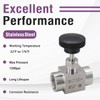 Napredak Stainless Steel 304 NPT 1/4 female Needle Valve for