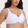 MELENECA Women's Plus Size Minimizer Underwire Full Coverage Unlined Seamless