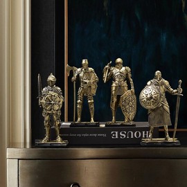Will Art Museum Knight Statue-A (dorado)