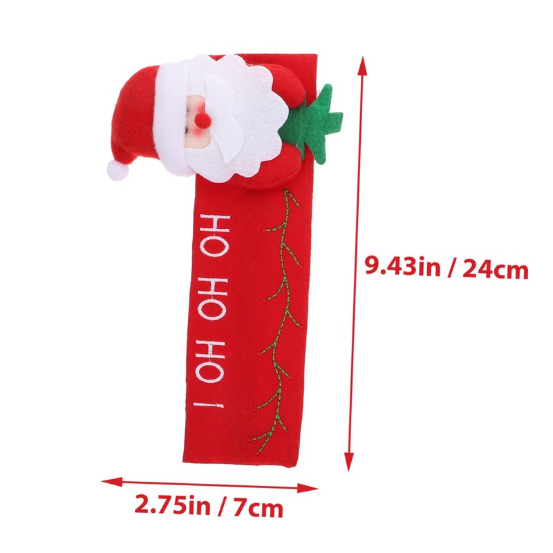 LABRIMP Dishwasher Handle Cover Xmas 2 Pack Christmas Decorative Fridge