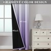 Estelar Textiler Lilac and Greyish White Ombre Blackout Curtains for