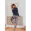 Ekouaer Pajamas Women’s Long Sleeve Sleepwear Christmas Plaid Lounge Sets
