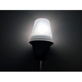 Pactrade Marine All-Round Boat Navigation Lights - 24-Inch Incandescent White Stern Light (Flush Mount, Replacement Pole Only) - Boat Accessories for Pontoon, Yacht, Kayak