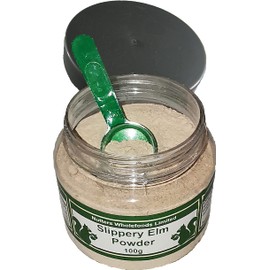 Natural Health 4 Life 100% Pure Inner Bark Slippery Elm Powder 100 g in Recyclable Tub with Scoop (1 Tub)