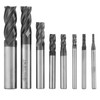 8pcs 2-12mm 4 Flutes Carbide End Mill Set Tungsten Steel