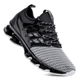 TSIODFO Zapatillas de deporte para hombre, deportivas, para correr, tenis y caminar, 8066 Gris, 9 US