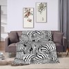 Zebra Soft Blanket All Season Fuzzy Throw Warm Lightweight Blanket