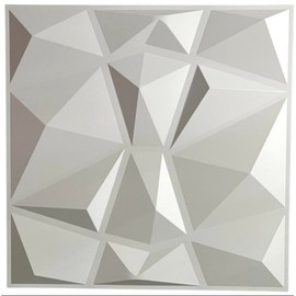 SoundAssured Large Acoustic Diffuser Panels - 3D PVC Wall Panels For Home Recording Studios, Home Theaters, Offices and More - Color: White
