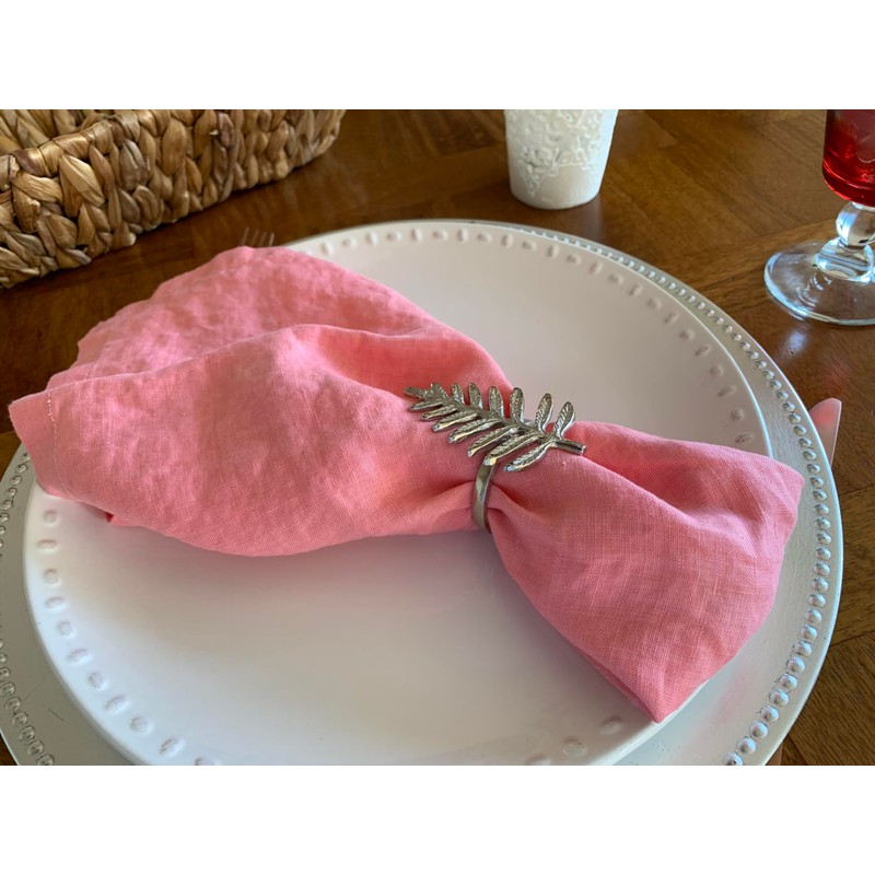 Eight Owls Linen Napkins – 100% Pure Stonewashed Linen Cloth