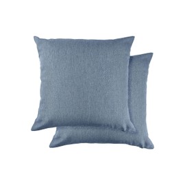 Emma Barclay Jardin - Waterproof Indoor/Outdoor Cushion Cover For Chairs or Sofas - 17x17 (43x43cm) (Blue)